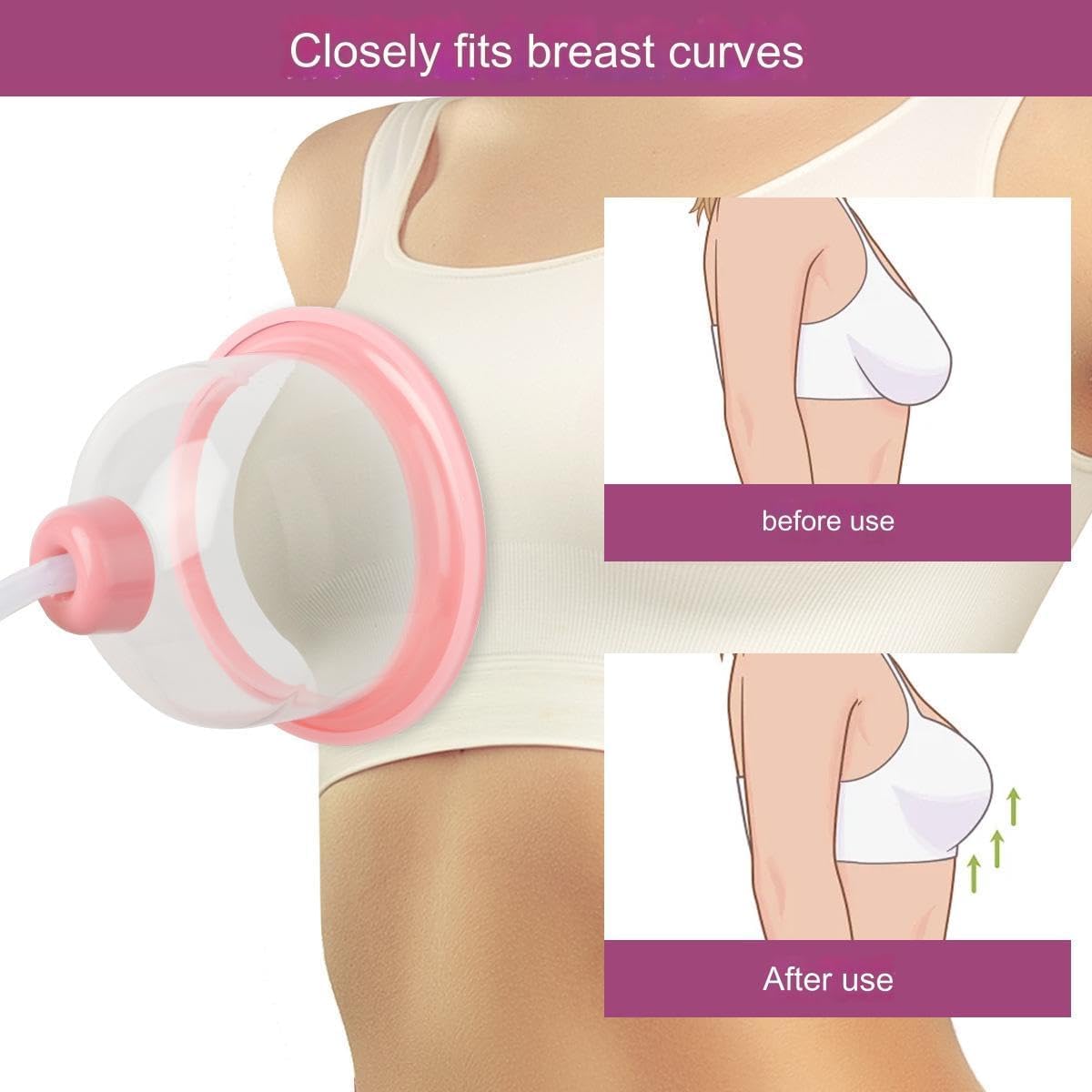 Amazon.co.jp : 電気乳首乳房増強真空マッサージャー、電気真空乳房